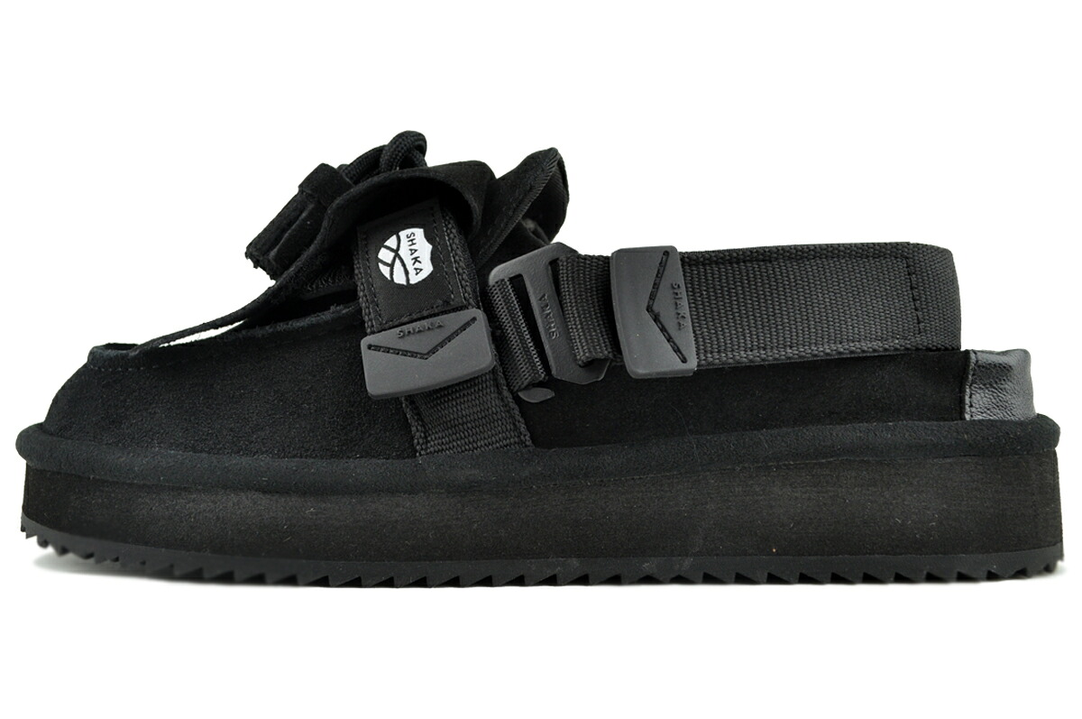 [ ポイントUP & 最大2000円OFFクーポン ] SHAKA MOC MULE TASSEL SUEDE BLACK 00S sk-296-black シャカ MOC ミュール タッセル スエード ブラック｜LIMITED EDT