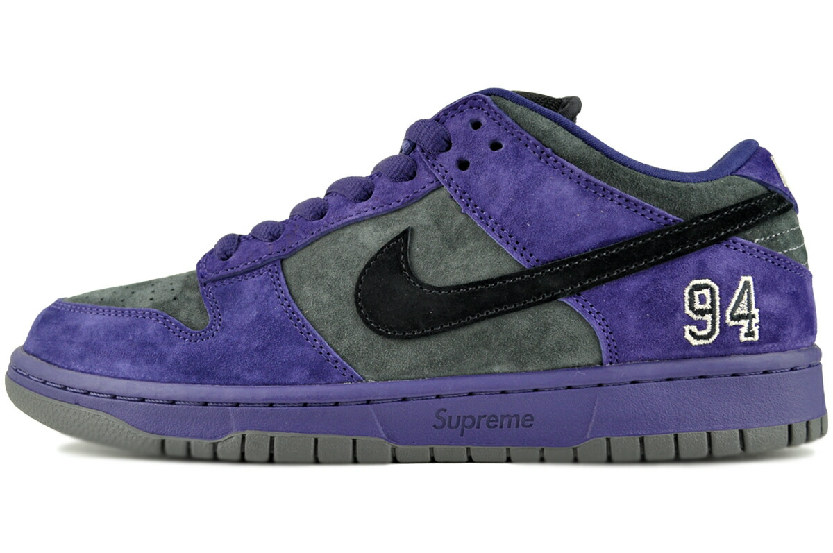 [ ポイントUP & 最大2000円OFFクーポン ] NIKE SB DUNK LOW OG QS SUPREME ink/blk-iron grey hq8487-500 ナイキ &times; シュプリーム SB ダンクロー QS インク ブラック アイアングレー｜LIMITED EDT