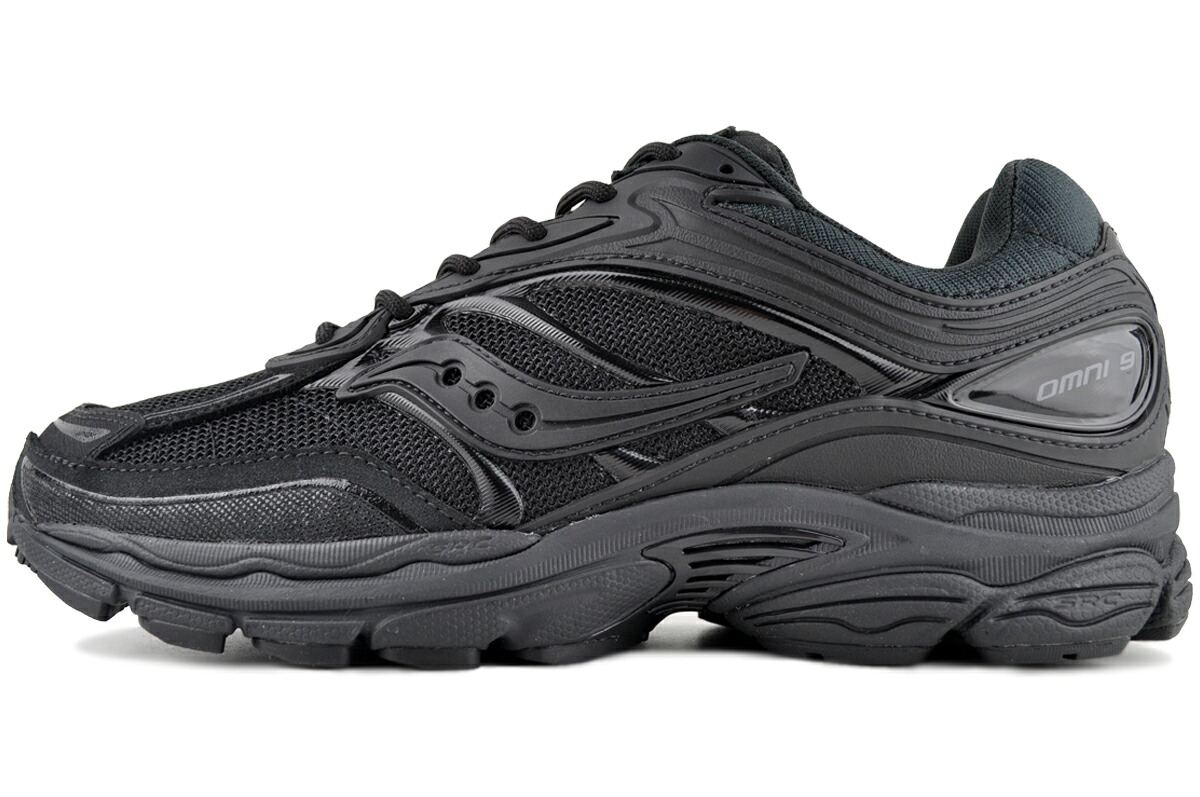[6/15 は「5」のつく日!! \u0026 尖んがりUP!! ] Saucony PROGRID OMNI 9 ARMOR PACKBLACK/NOIR s70897-3 サッカニー 労働者階級グリッド オムニ 9 アーマー 容器に並べる 黒いこと ノワール
