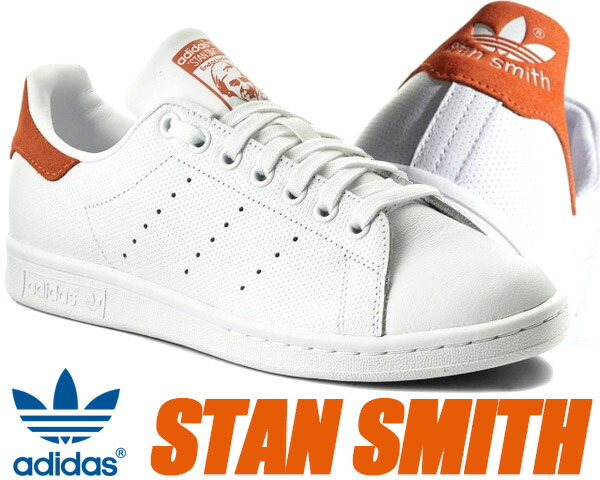 楽天市場 Adidas Stan Smith Ftwht Ftwht Traora アディダス スタンスミス レディース スニーカー ウィメンズ パンチング パーフレザー ホワイト オレンジ カジュアルシューズ Limited Edt