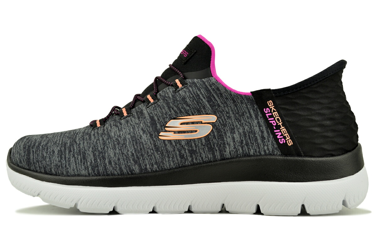 [ ポイントUP & 最大2000円OFFクーポン ] SKECHERS SUMMITS-DAZZLING HAZE SLIP-INS BLACK/MULTI 149937w-bkmt スケッチャーズ サミッツ ダズリング ヘイズ スリップインズ ブラック マルチ