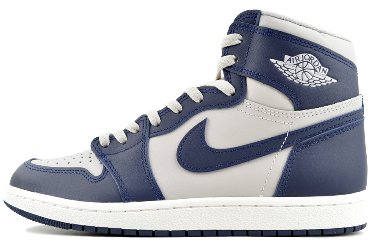 [ 尖んがり5倍\u0026最大限度2000円OFF引き換え証 ] NIKE AIR JORDAN 1 HIGH 85 GEORGETOWN college navy/summit wht bq4422-400 ナイキ 大気圏 ジョーダン 1 御機嫌 85 ジョージタウン カレッジネイビー 主脳会談白いこと