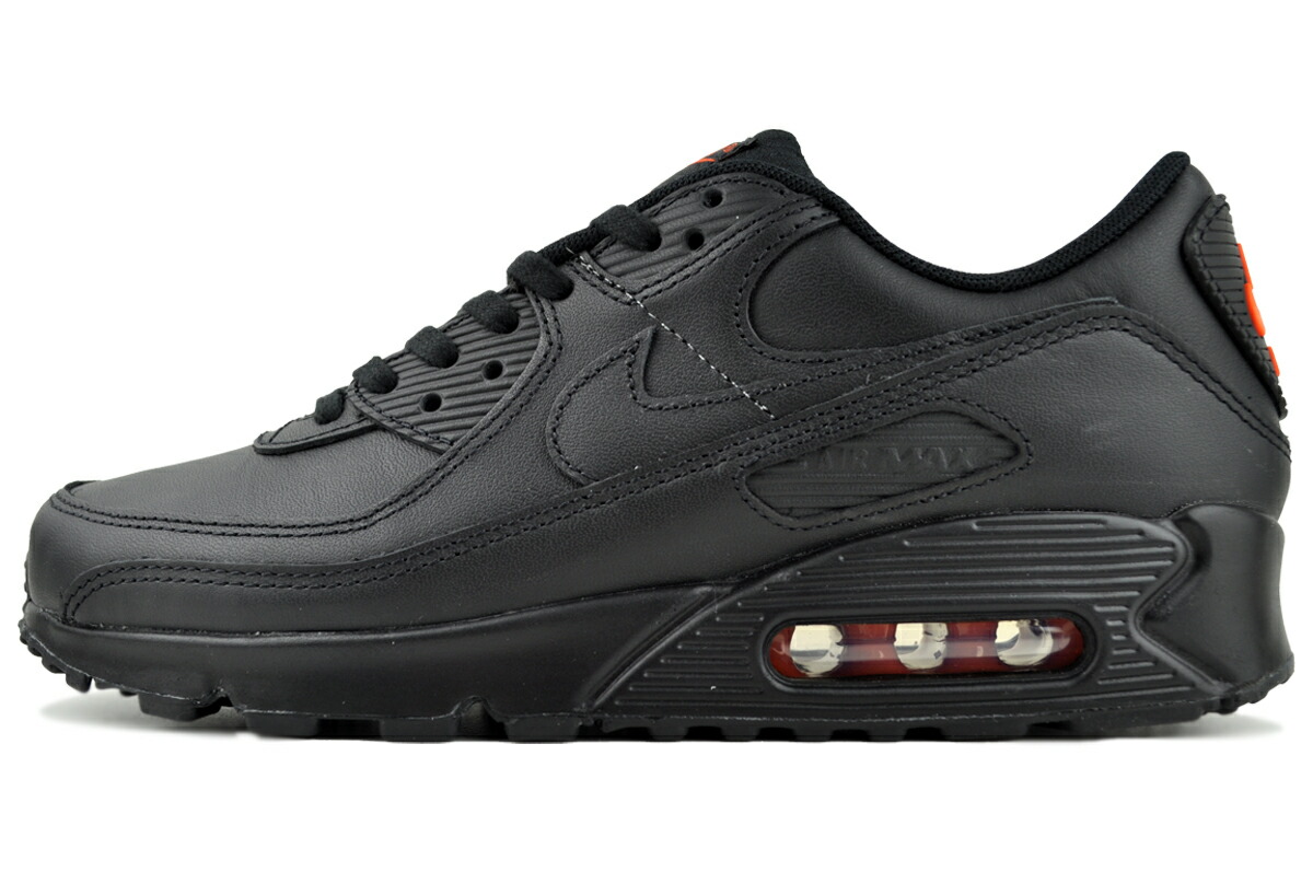 [ 尖んがり5倍\u0026最大限度2000円OFF引き換え証 ] NIKE AIR MAX 90 blk/blk-safety orange if5446-002 ナイキ 大気圏 マックス 90 黒いこと セーフティオレンジ色