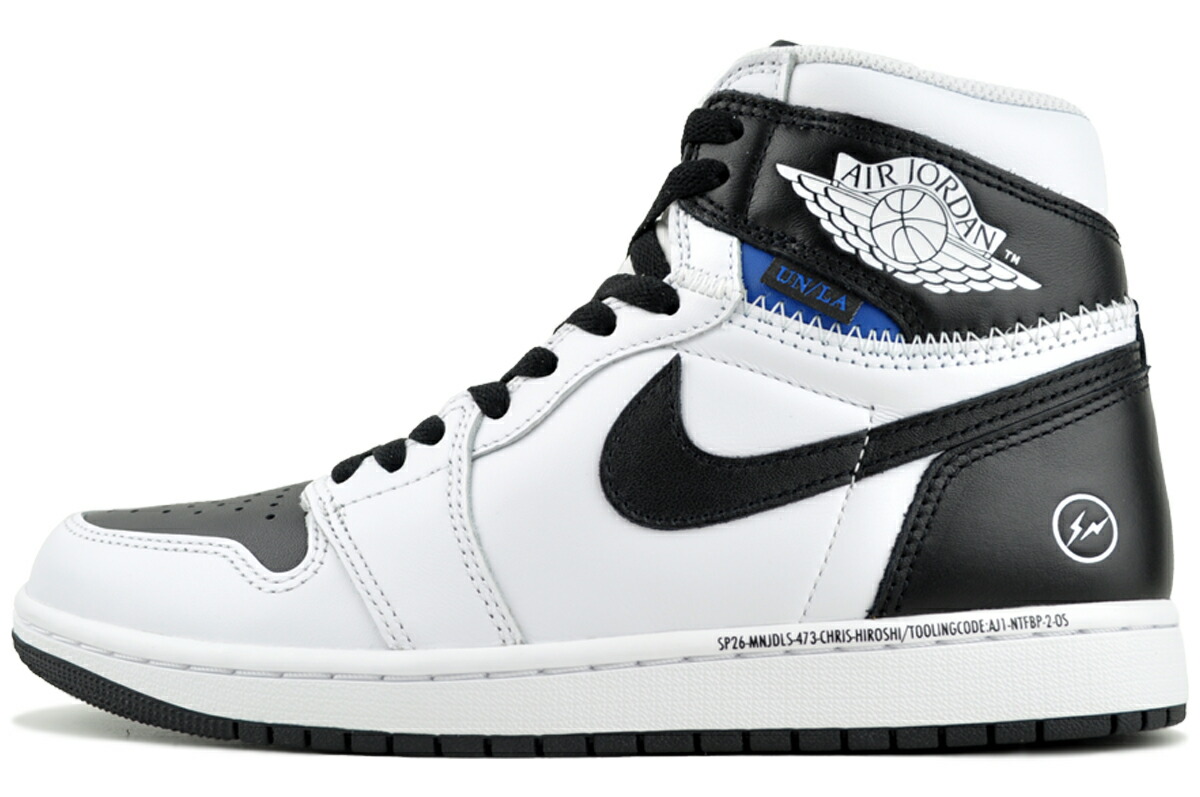 NIKE FRAGMENT UNION AIR JORDAN 1 RETRO HI OG SP wht/blk ii7282-100 ナイキ × 欠けら × 単位労働組合 大気圏 ジョーダン 1 レトロ ご機嫌 OG SP 白いこと 黒いこと