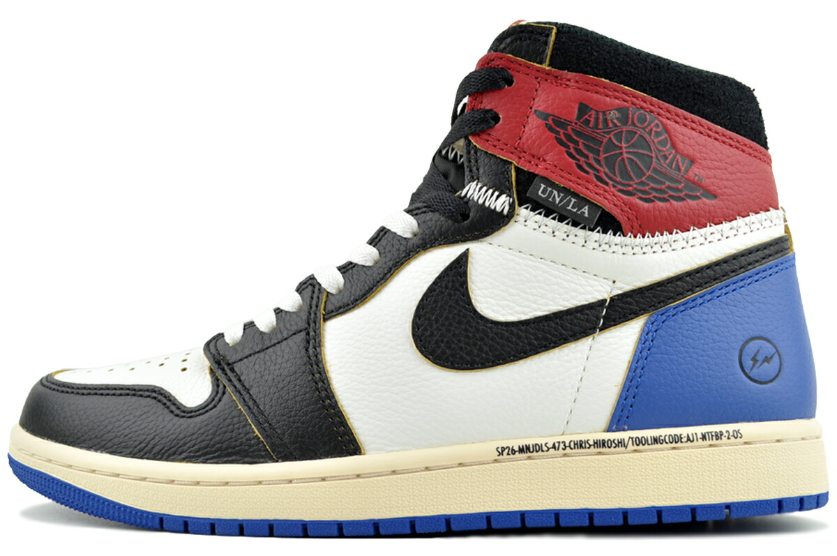 NIKE FRAGMENT UNION AIR JORDAN 1 RETRO HI OG SP blk/wht-varsity red io7847-002 ナイキ × 欠けら × 単位労働組合 大気圏 ジョーダン 1 レトロ ご機嫌 OG SP 黒いこと 白いこと バーシティレッド