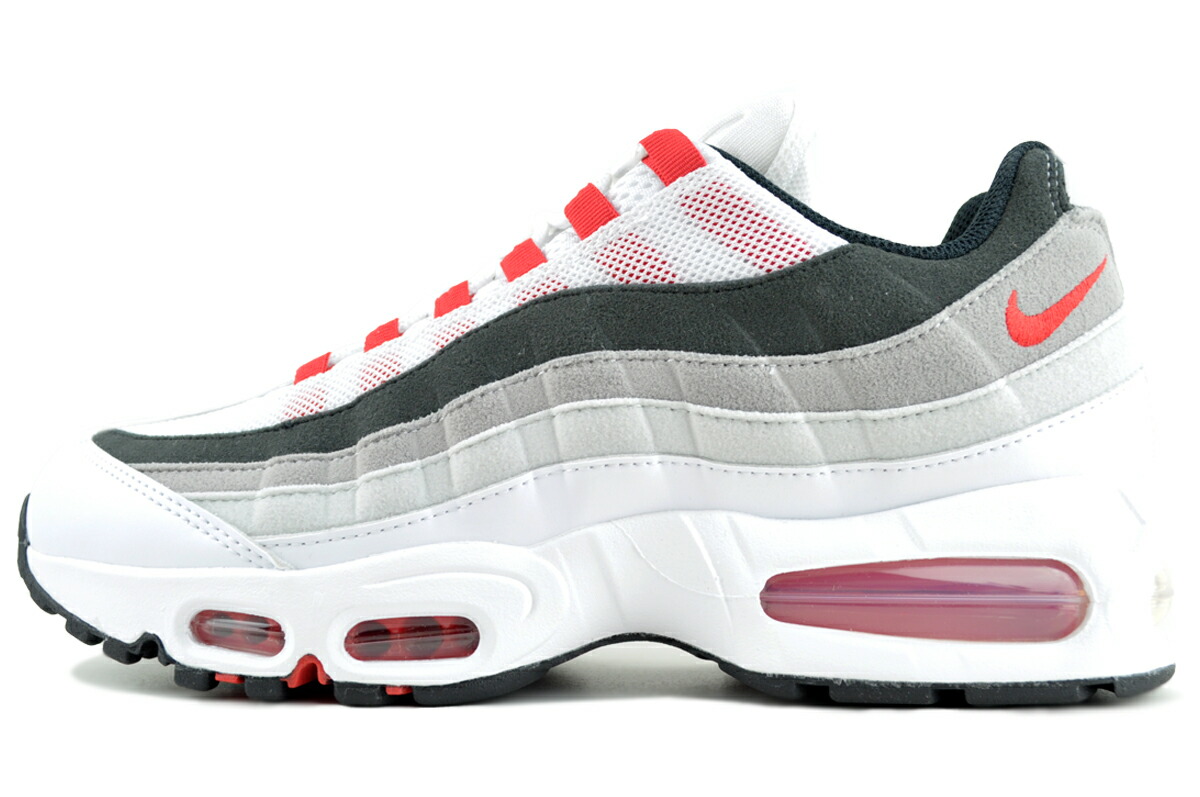 [ 尖んがり5倍\u0026最大限度2000円OFF引き換え証 ] NIKE AIR MAX 95 BIG BUBBLE PREMIUM wht/comet red-netural grey ib7862-100 ナイキ エア湖マックス 95 ビッグ砂上の楼閣 割り増し金 白いこと ほうき星赤いこと ニュートラルグレー