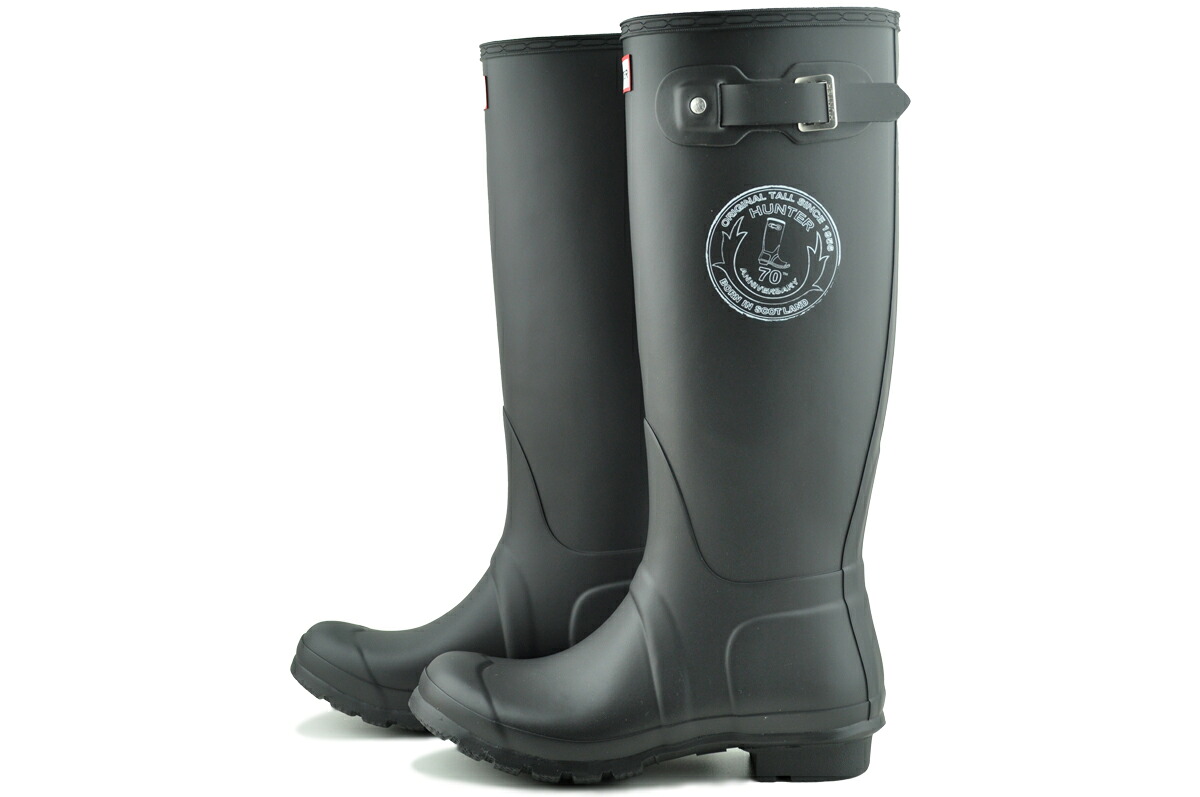 [最短即日発送!! & お得なクーポン!!] HUNTER WOMENS 70 ANNIVERSARY ORIGINAL TALL BOOT BLACK wft2404rma-blk ハンター ウィメンズ 70アニバーサリー オリジナル トール ブーツ ブラック｜LIMITED EDT