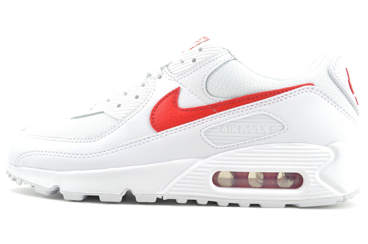 [ 尖んがり5倍\u0026最大限度2000円OFF引き換え証 ] NIKE AIR MAX 90 wht/university red-wht dm0029-120/ ナイキ エア湖マックス 90 白いこと ユニバーシティレッド