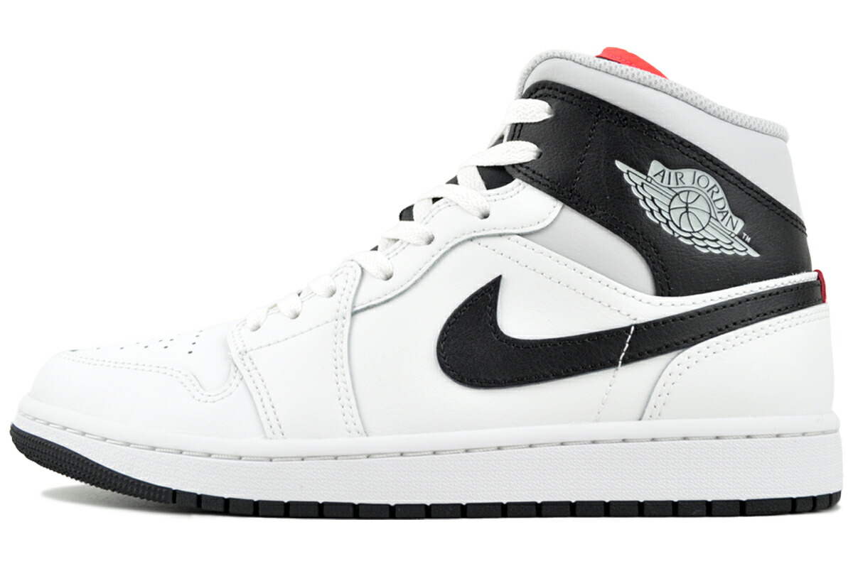 [ 尖んがり5倍\u0026最大限度2000円OFF引き換え証 ] NIKE AIR JORDAN 1 MID summit wht/blk dq8426-109 ナイキ エア湖 ジョーダン 1 ミッド 首脳会談白いこと 黒いこと