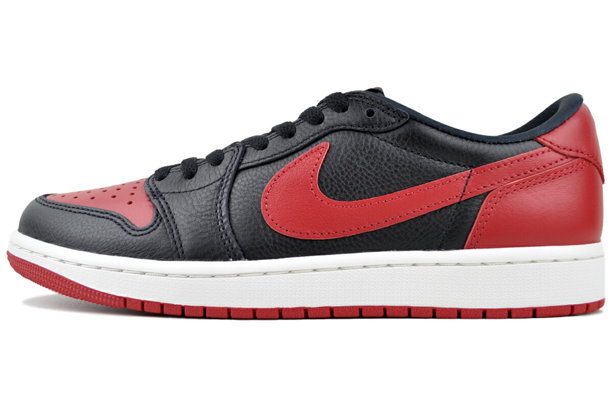 [ 尖んがり5倍\u0026最大限度2000円OFFクーポン券 ] NIKE AIR JORDAN 1 RETRO LOW OG BANNED blk/blk-varsity red iw6276-001 ナイキ 大気圏 ジョーダン 1 レトロ LOW OG バーンド 黒いこと バーシティレッド