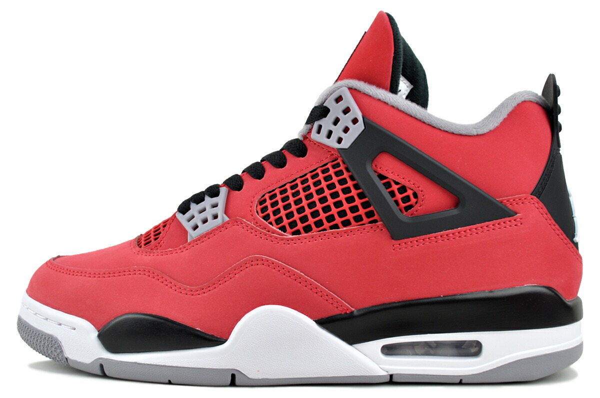 [ 尖んがり5倍\u0026最大限度2000円OFFクーポン券 ] NIKE AIR JORDAN 4 RETRO TORO BRAVO fire red/wht-blk ナイキ エアジョーダン 4 レトロ トロブラボー ファイヤーレッド 白いこと 黒いこと