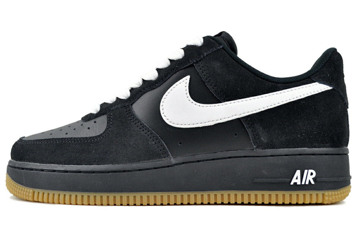 NIKE AIR FORCE 1 07 LV8 blk/wht-gum light brown ib6388-001 ナイキ 大気圏 フォース 1 07 LV8 黒いこと 白いこと ガムライトブラウン