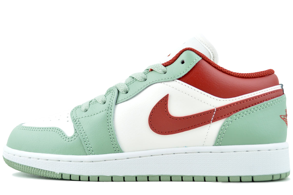 [ ポイントUP & 最大2000円OFFクーポン ] NIKE AIR JORDAN 1 LOW(GS) sail/jade horizon-summit wht 553560-133 ナイキ エア ジョーダン 1 LOW GS セイル ジェイドホライズン サミットホワイト｜LIMITED EDT