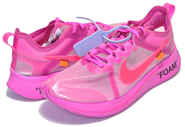 off white x zoom fly pink