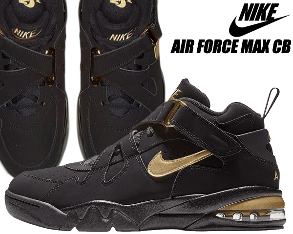 nike air force max cb black and gold