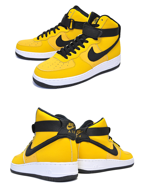 air force 1 high black and yellow