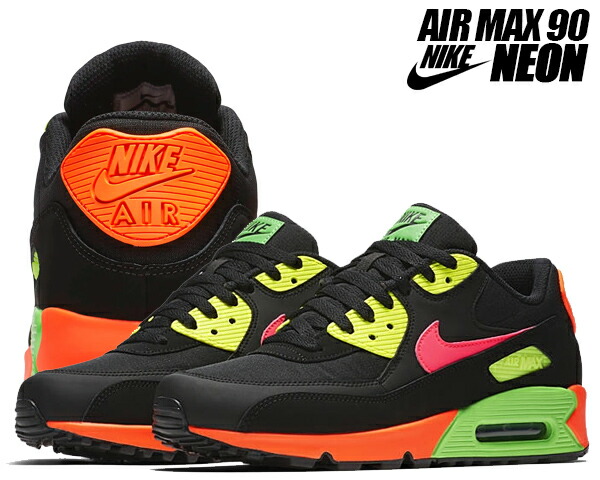 楽天市場 Nike Air Max 90 Neon Black Racer Pink Hyper Crimson Ci2290 064 ナイキ エアマックス 90 ネオン スニーカー ブラック シトロン Limited Edt
