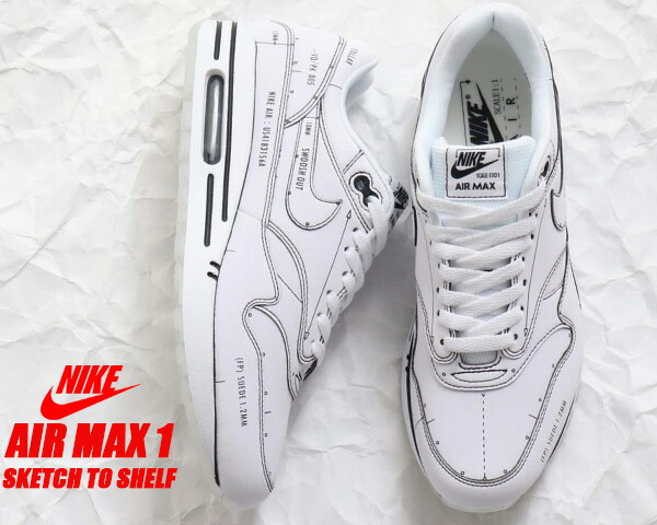 ãæ¥½å¤©å¸å ´ãNIKE AIR MAX 1 SKETCH TO SHELF white/white-black cj4286-100 ãã¤ã­ ã¨ã¢ããã¯ã¹ 1 ã¹ãã¼ã«ã¼ ãã£ã³ã«ã¼ã»ããã 