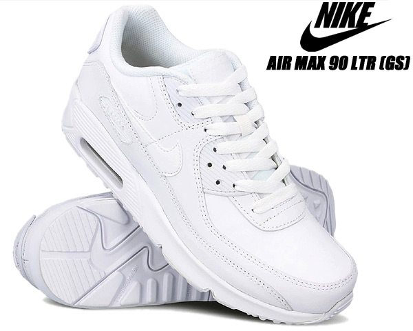 楽天市場】NIKE AIR MAX 90 LTR (GS) white/wht-metallic silver