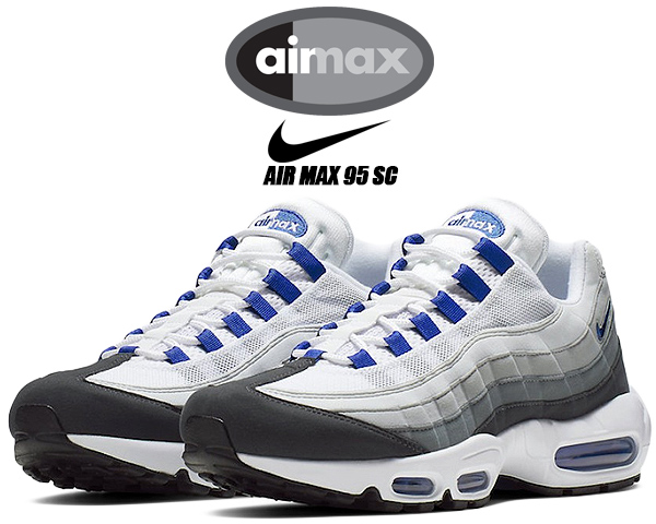 air max 95 blue and white