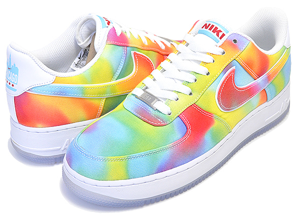 国内配送 Nike Air Force 1 07 Prm Tie Dye Chicago White Multi Color Ck08 100 ナイキ エアフォース 1 07 プレミアム Summer Of Peace スニーカー Af1 ホワイト マルチ タイダイ シカゴ Limited Edt メール便なら送料無料 Sri Savitumbrel In