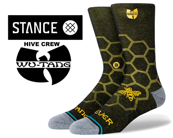 楽天市場 Stance Hive Crew Black A545chiv Blk スタンスソックス ウータン クラン Wu Tang Clan ウータン クラン コラボモデル ブラック 靴下 ハイソックス Limited Edt