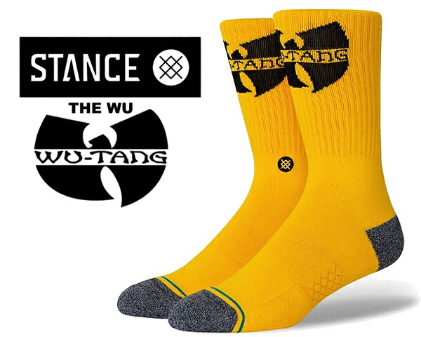 楽天市場 Stance The Wu Yellow A556cewu Yel スタンスソックス ウータン クラン Wu Tang Clan ウータン クラン コラボモデル 靴下 ハイソックス Limited Edt