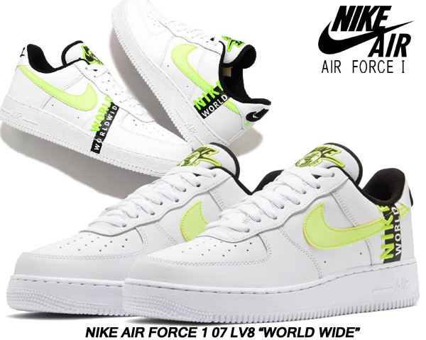 NIKE AIR FORCE 1 07 LV8 WORLD WIDE PACK 