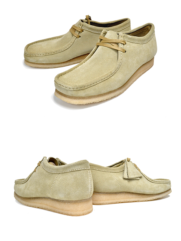 新品入荷 CLARKS WALLABEE MAPLE SUEDE 26155515 クラークス ワラビー モカシン シューズ カジュアル メープル スウェード  クレープソール qdtek.vn