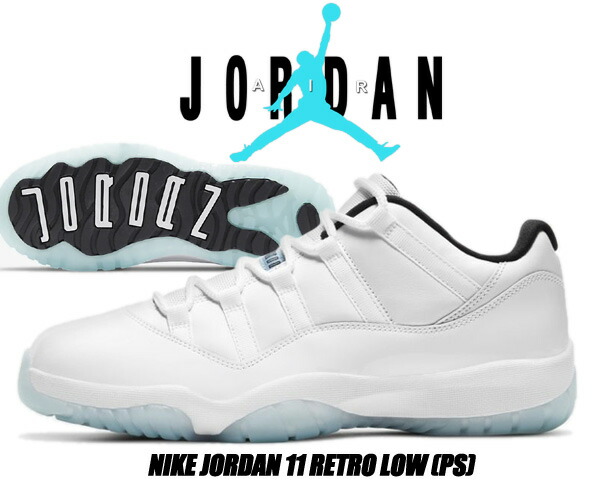 楽天市場 Nike Jordan 11 Retro Low Ps White Legend Blue Wht Black 5055 117 ナイキ ジョーダン 11 レトロ ロー プレスクール キッズ スニーカー Aj11 子供靴 ホワイト レジェンドブルー Aj Xi Limited Edt