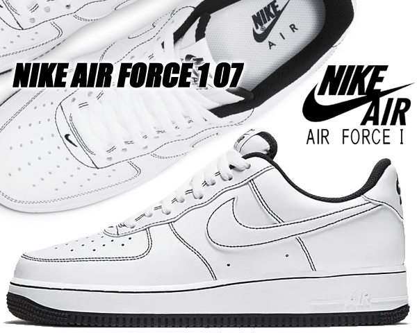 楽天市場 Nike Air Force 1 07 White White Black Cv1724 104 ナイキ エアフォース 1 07 スニーカー エア フォース メンズ ホワイト ブラック Limited Edt