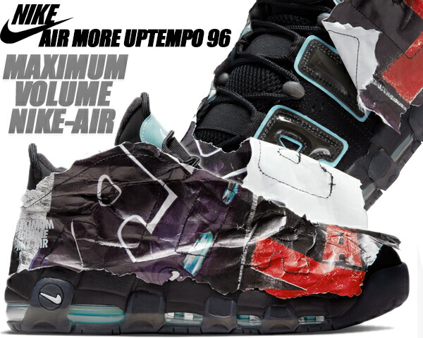 楽天市場】NIKE AIR MORE UPTEMPO 96 black/university red dj4400-001 