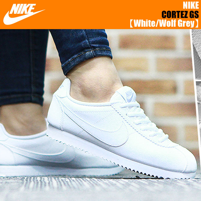 nike cortez wolf grey white