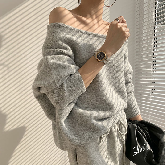 【未使用】MARNO camille knit オフショルダー ニット 長袖 未使用】MARNO camille knit オフショルダー ニット 長袖 - メルカリ