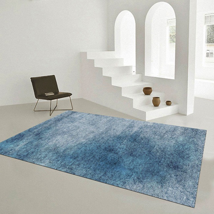引っ敷き ART RUG  水彩画風 アートラグ 引っ敷き 上滑り打ち切り付き添い人 室内用便器可 真四角 真四角 矩形 グラデーション 引っ敷き 室内装飾 リビング オール時節 オシャレ 今めかしい 冷やりとした 今めかしい 作物 水彩画 北欧 分かりやすい 自然的  貨物輸送無料 Shes