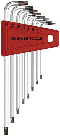 411BH/6-25 L型イジリ止メヘクスローブレンチセット (PB SWISS TOOLS)(2023) 取り寄せ商品納期かかります