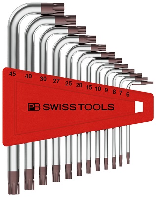 410H/6-45 L型ヘクスローブレンチセット(パックナシ) (PB SWISS TOOLS)(2023) 取り寄せ商品納期かかります
