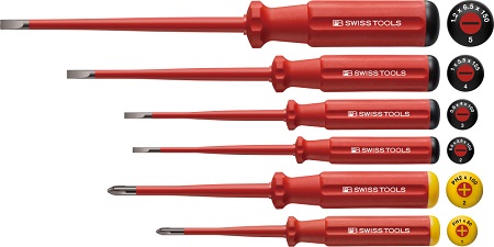 PB SWISS TOOLS 5542SL エレクトロ絶縁スリムドライバーセット｜ライト精機