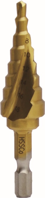 楽天市場】ライト精機 チタンコーティング仕様 六角軸 ステップビット