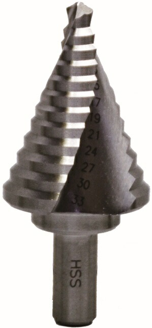 丸軸スパイラルステップビット(HSS) STS-4E(6～42) ライト精機