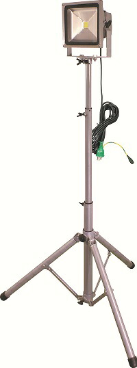 日動工業(NICHIDO)LED作業灯LPR-S10L-3M1灯式三脚仕様 照明 投光器 作業灯 LED投光器 2021