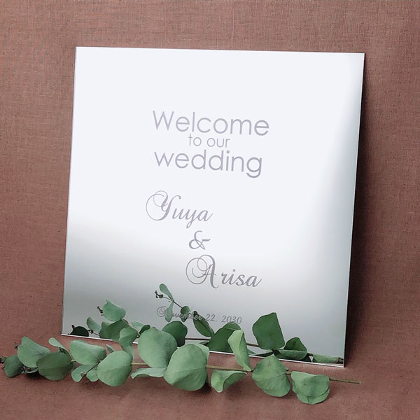 楽天市場】六角 ミラー ウェルカムボード 結婚式 披露宴 ウエディング