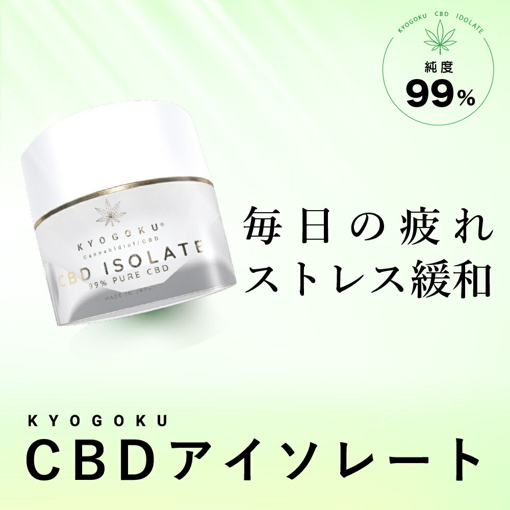 Kyogoku CBD アイソレート 純度99.87% 1g