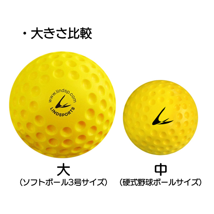 ディンプルボール 大 0ダース 1球入 野球 ソフトボール バッティング トレーニングボール 練習用 Lindsports リンドスポーツ Prescriptionpillsonline Is