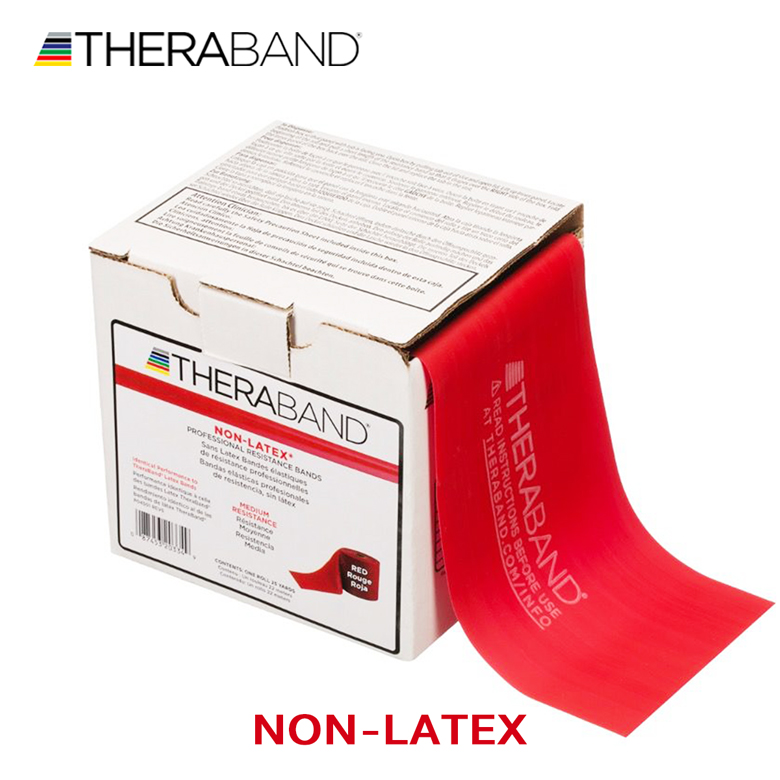 【楽天市場】セラバンド TheraBand ノンラテックスバンド 合計22.86m 赤 レッド ミディアム トレーニングチューブ