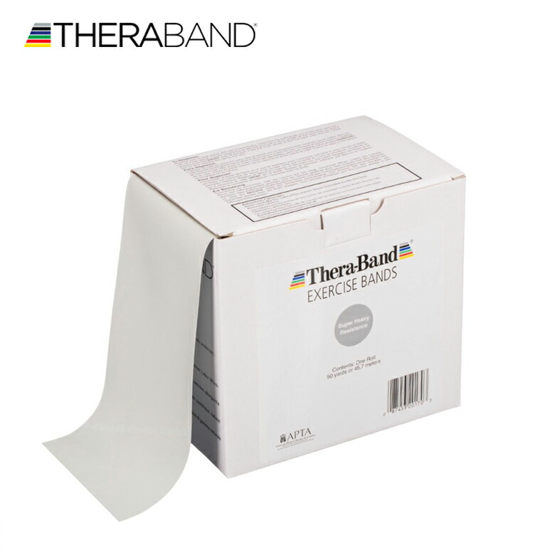 ★P5倍 マラソン制限事項★セラバンド TheraBand 足し加える45.7m(50yd) 銀 しろがね色 百貨店甚だしい 形づくる熱電子管 LINDSPORTS リンドスポーツ トレーニングチューブ-スポーツ・アウトドア