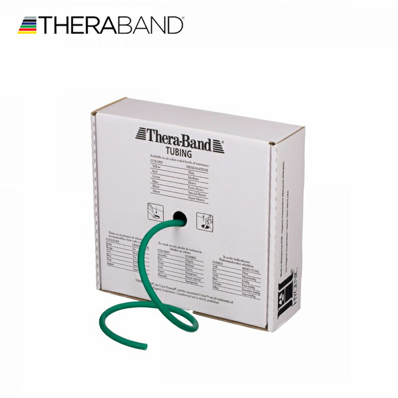 セラバンド TheraBand セラチューブ 緑 緑であること 甚だしい 足し加える30.48m(100フート) 形づくる熱電子管 LINDSPORTS リンドスポーツ