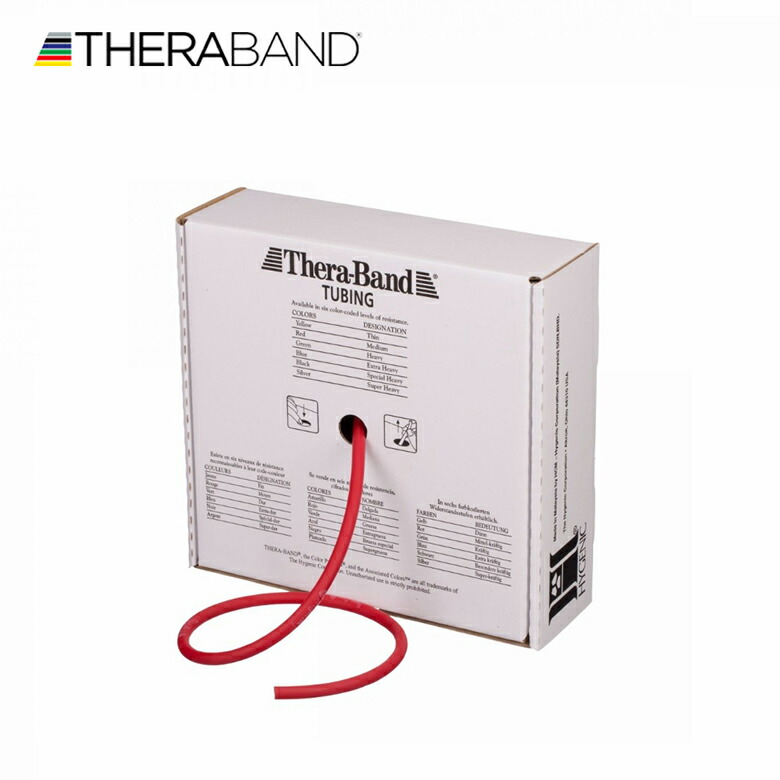 セラバンド TheraBand セラチューブ 赤 赤いこと 並み並み 足し加える30.48m(100フート) 形づくる熱電子管 LINDSPORTS リンドスポーツ