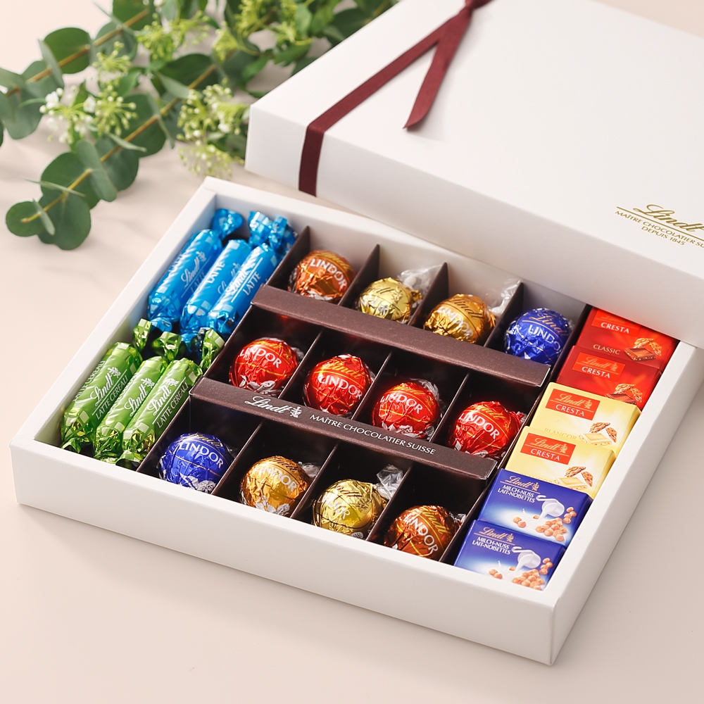 楽天市場 送料無料 リンツ Lindt チョコレート ピック ミックス コレクション お中元スイーツ お中元 ギフト 洋菓子ギフト かわいい お菓子 スイーツ プレゼント 可愛い 手土産 内祝い 内祝いお返し お礼 リンツチョコ 誕生日 退職 職場 リンツ チョコレートlindt