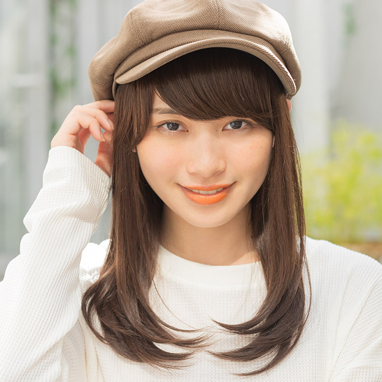 ウィッグ ルームウィッグ フリーサイズ 「バンダナウィッグミディ人毛MIX」 医療用 LINEASTORIA 送料無料 カール ストレート Wig  かつら 帽子 ウィッグ・かつら・つけ毛